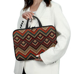Vintage Knitted Pattern Print Laptop Sleeve With Handle