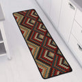 Vintage Knitted Pattern Print Long Kitchen Mat