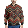 Vintage Knitted Pattern Print Men's Bomber Jacket