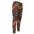 Vintage Knitted Pattern Print Men's Compression Pants