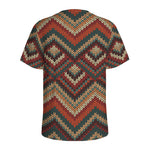Vintage Knitted Pattern Print Men's Sports T-Shirt