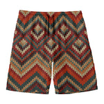 Vintage Knitted Pattern Print Men's Swim Trunks