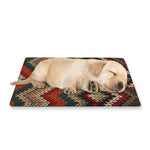 Vintage Knitted Pattern Print Pet Cooling Mat Cover