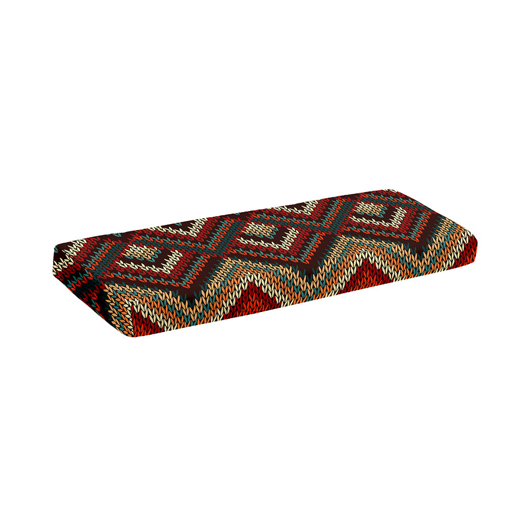 Vintage Knitted Pattern Print Piano Keyboard Cover