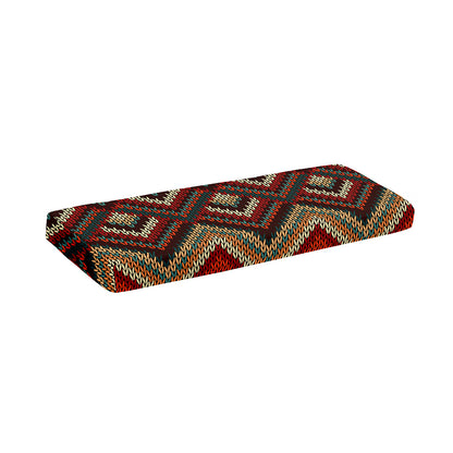 Vintage Knitted Pattern Print Piano Keyboard Cover