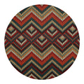 Vintage Knitted Pattern Print Round Blanket