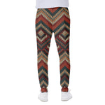 Vintage Knitted Pattern Print Scuba Joggers