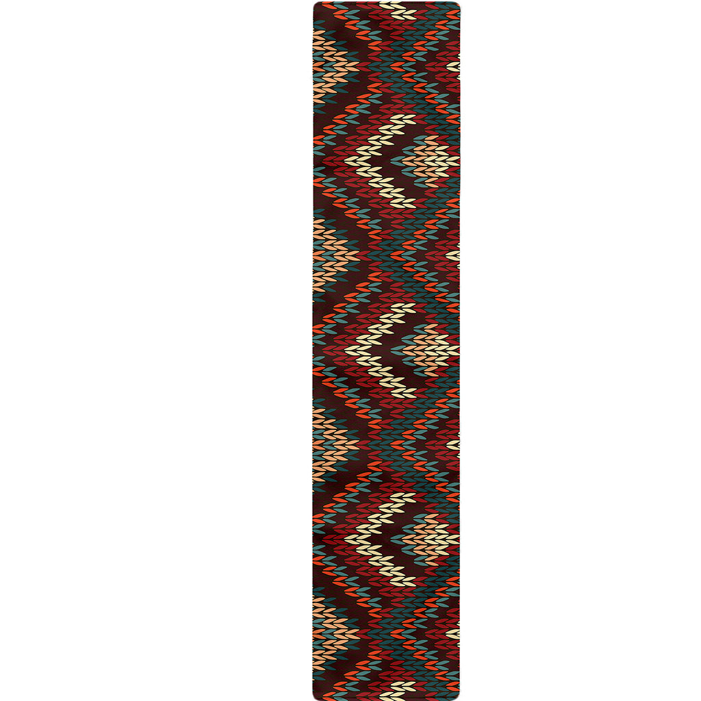 Vintage Knitted Pattern Print Table Runner