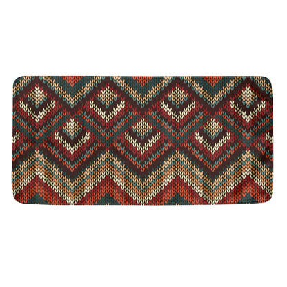 Vintage Knitted Pattern Print Towel