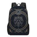 Vintage Leo Zodiac Sign Print 17 Inch Backpack