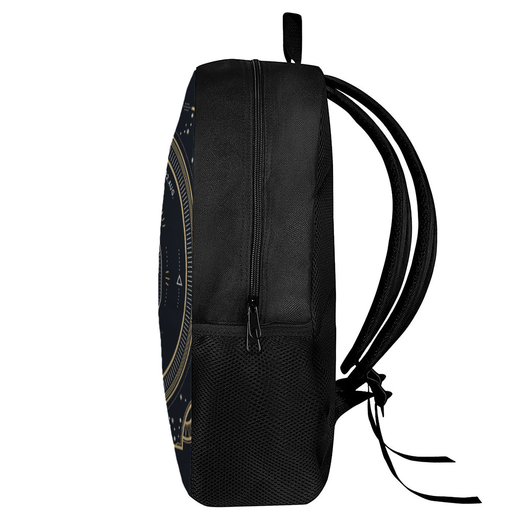 Vintage Leo Zodiac Sign Print 17 Inch Backpack
