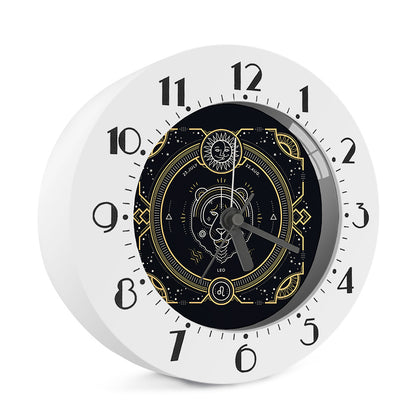 Vintage Leo Zodiac Sign Print Alarm Clock