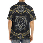 Vintage Leo Zodiac Sign Print Aloha Shirt