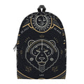 Vintage Leo Zodiac Sign Print School Backpack