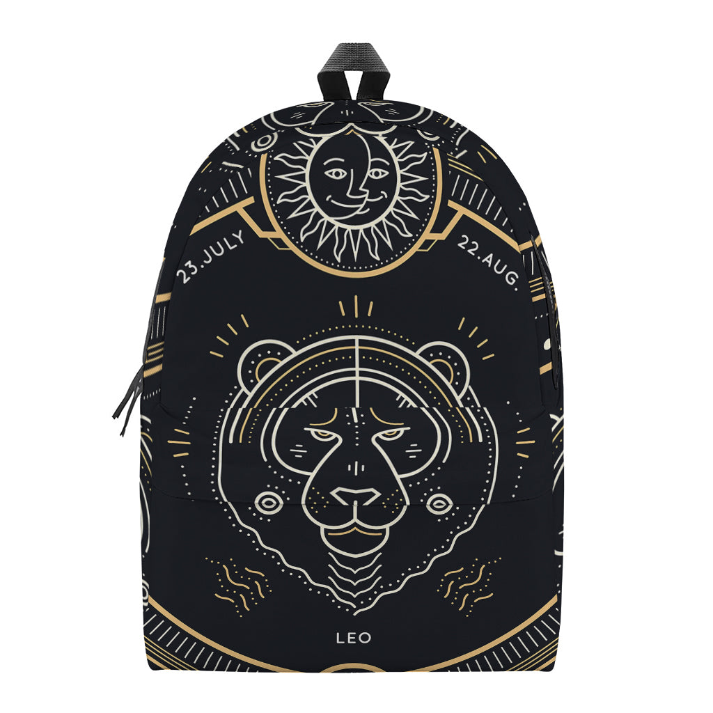 Vintage Leo Zodiac Sign Print Backpack