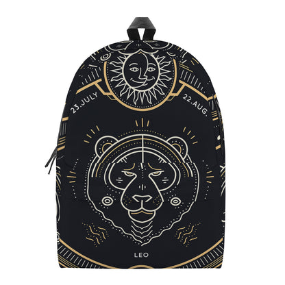 Vintage Leo Zodiac Sign Print Backpack