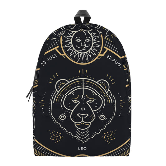 Vintage Leo Zodiac Sign Print Backpack