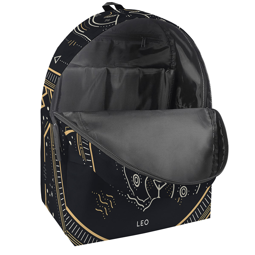 Vintage Leo Zodiac Sign Print Backpack