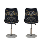Vintage Leo Zodiac Sign Print Bar Stool Covers