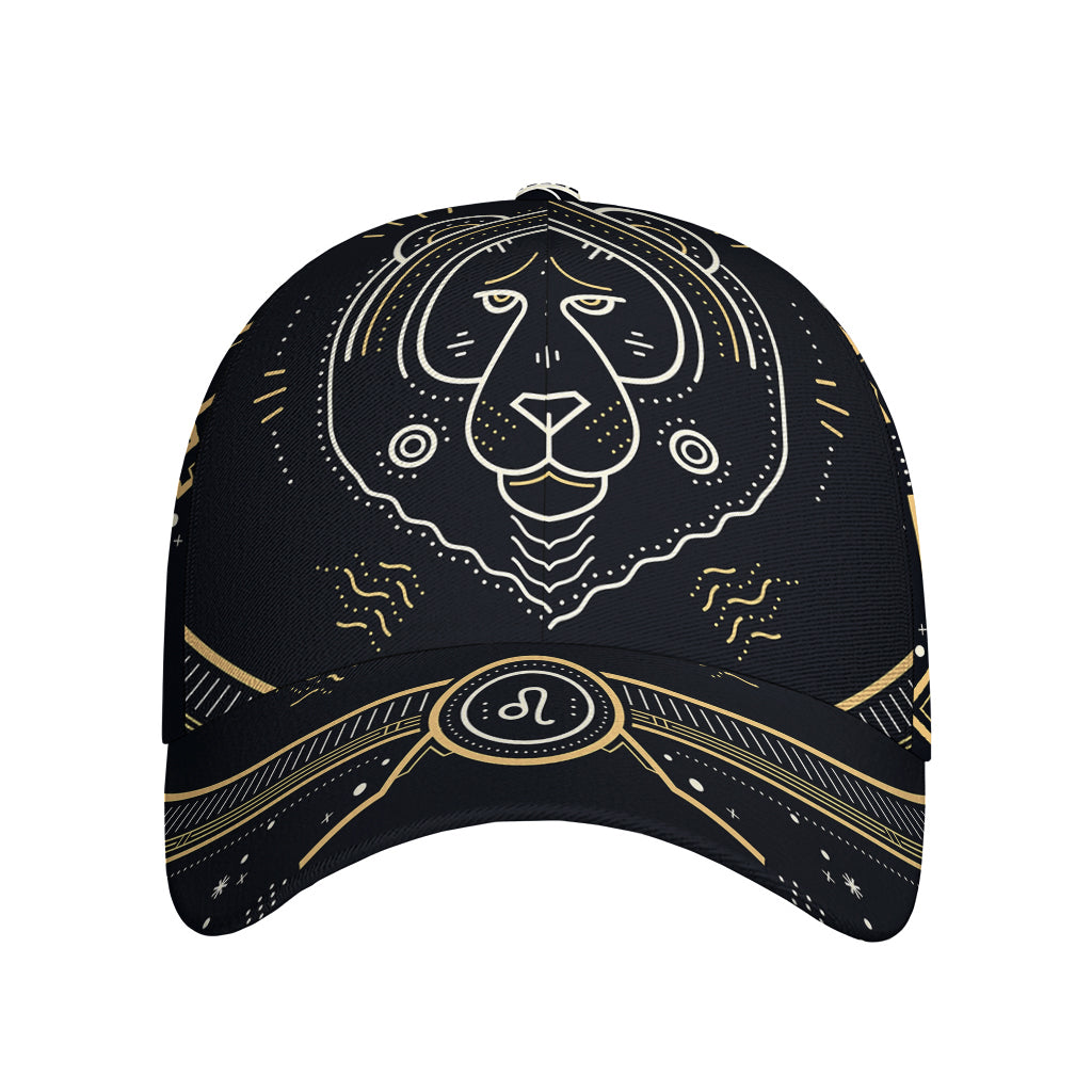 Vintage Leo Zodiac Sign Print Baseball Cap