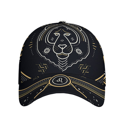 Vintage Leo Zodiac Sign Print Baseball Cap