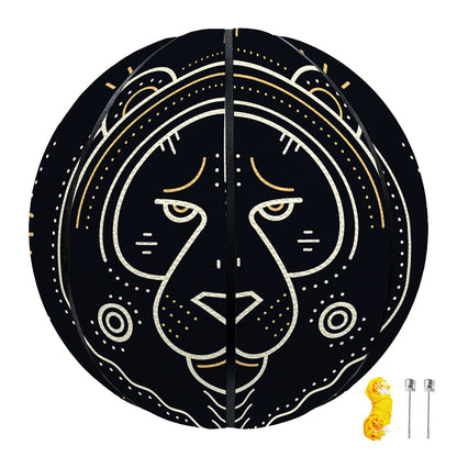 Vintage Leo Zodiac Sign Print Basketball