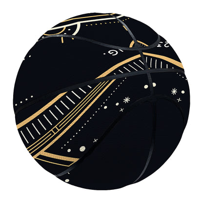Vintage Leo Zodiac Sign Print Basketball