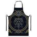 Vintage Leo Zodiac Sign Print Bib Apron With Pocket