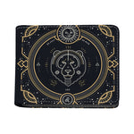 Vintage Leo Zodiac Sign Print Bifold Wallet