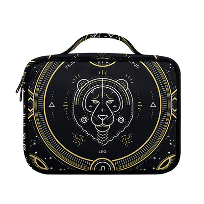 Vintage Leo Zodiac Sign Print Briefcase Bible Bag