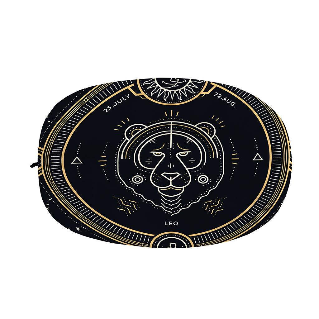 Vintage Leo Zodiac Sign Print Car Side Mirror Covers