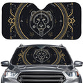 Vintage Leo Zodiac Sign Print Car Windshield Sun Shade
