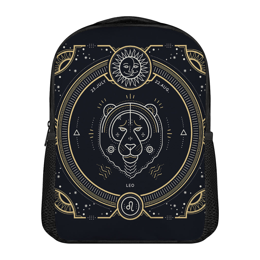 Vintage Leo Zodiac Sign Print Casual Backpack