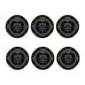 Vintage Leo Zodiac Sign Print Coaster Set