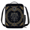 Vintage Leo Zodiac Sign Print Crossbody Lunch Bag