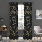 Vintage Leo Zodiac Sign Print Curtain