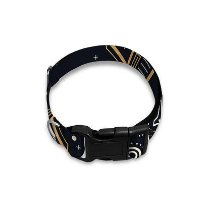 Vintage Leo Zodiac Sign Print Dog Collar