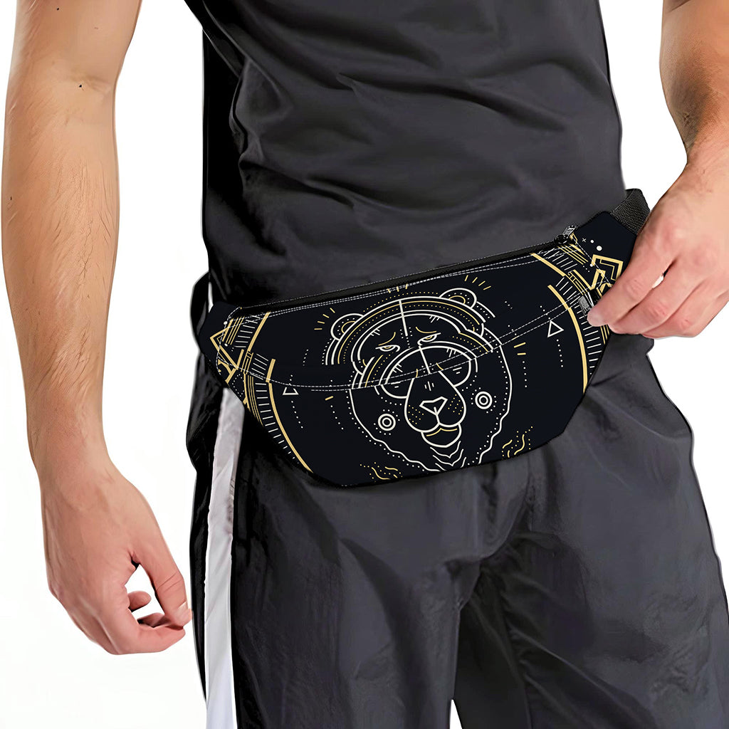 Vintage Leo Zodiac Sign Print Fanny Pack
