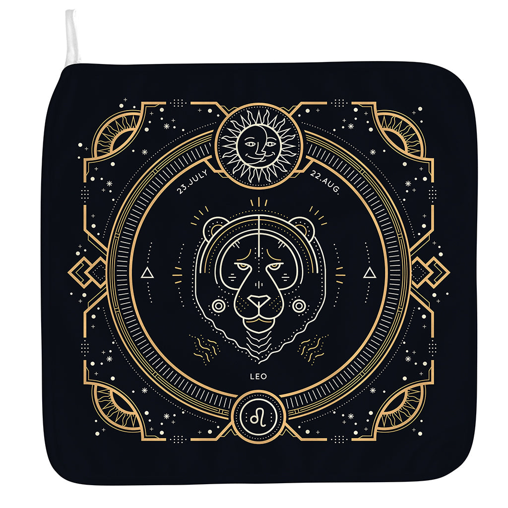 Vintage Leo Zodiac Sign Print Hand Towel