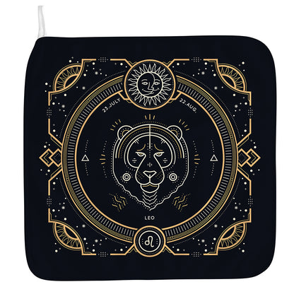 Vintage Leo Zodiac Sign Print Hand Towel