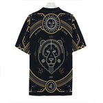 Vintage Leo Zodiac Sign Print Hawaiian Shirt