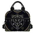 Vintage Leo Zodiac Sign Print Insulated Lunch Bag