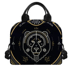 Vintage Leo Zodiac Sign Print Insulated Lunch Bag