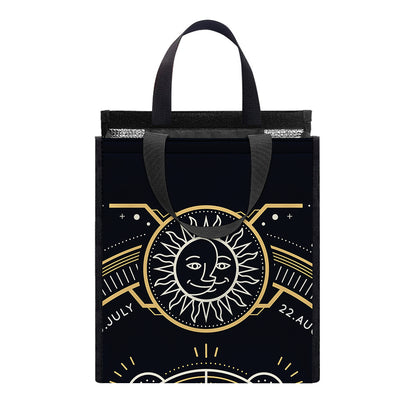 Vintage Leo Zodiac Sign Print Insulated Lunch Tote