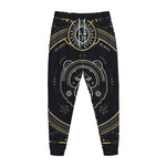Vintage Leo Zodiac Sign Print Jogger Pants