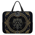 Vintage Leo Zodiac Sign Print Laptop Sleeve With Handle