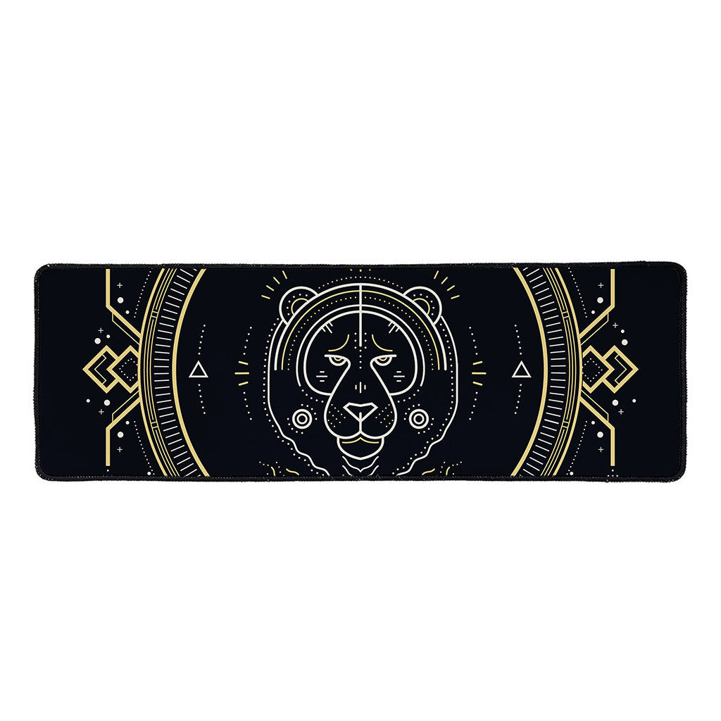 Vintage Leo Zodiac Sign Print Long Kitchen Mat