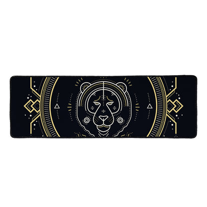 Vintage Leo Zodiac Sign Print Long Kitchen Mat