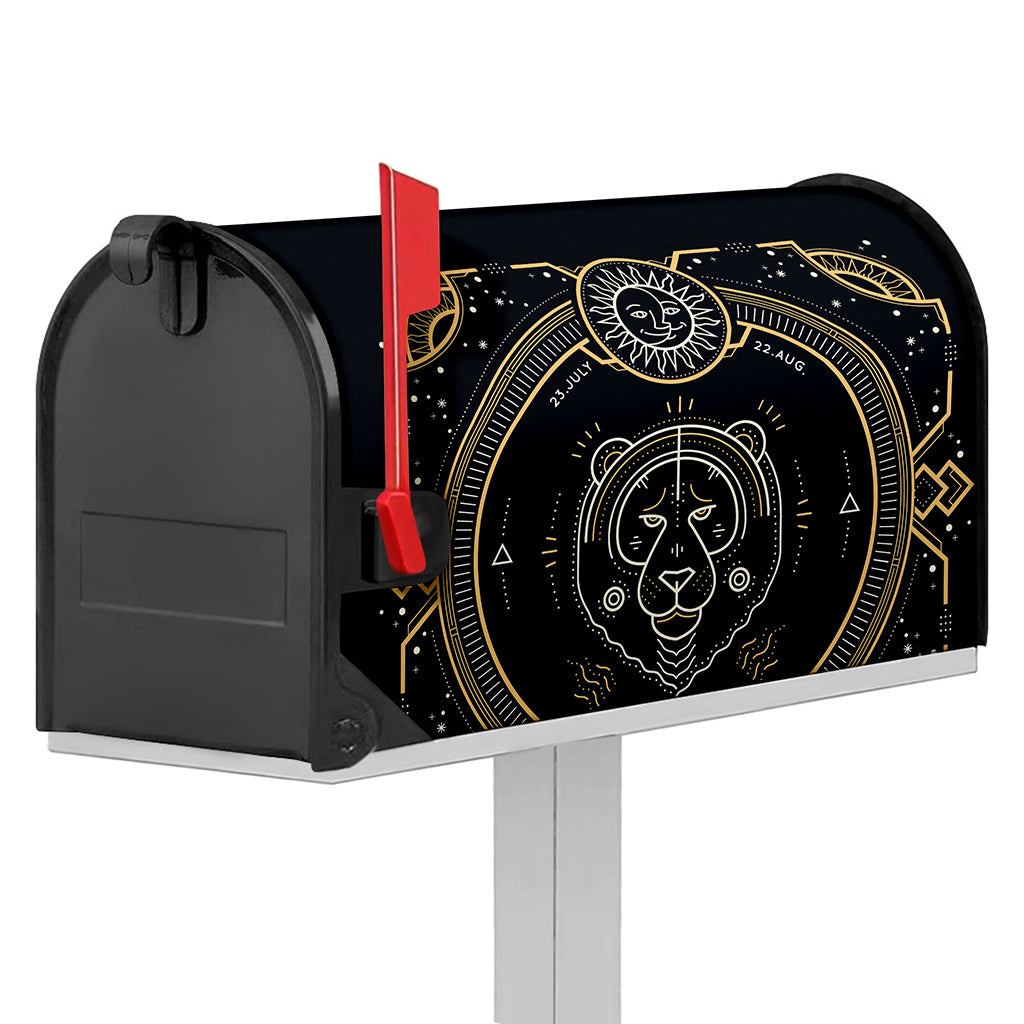 Vintage Leo Zodiac Sign Print Mailbox Cover