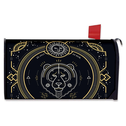 Vintage Leo Zodiac Sign Print Mailbox Cover
